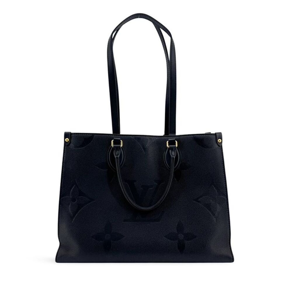 Louis Vuitton Onthego Monogram Empreinte Giant Navy Leather Tote Bag Bag